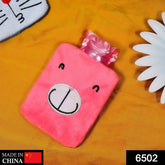 Pink Hot Water Bag with Cover – Relief for Neck, Shoulders & Cramps